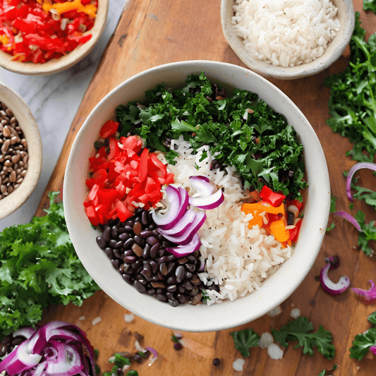 Kale & Black Bean Salad - Grow Organic