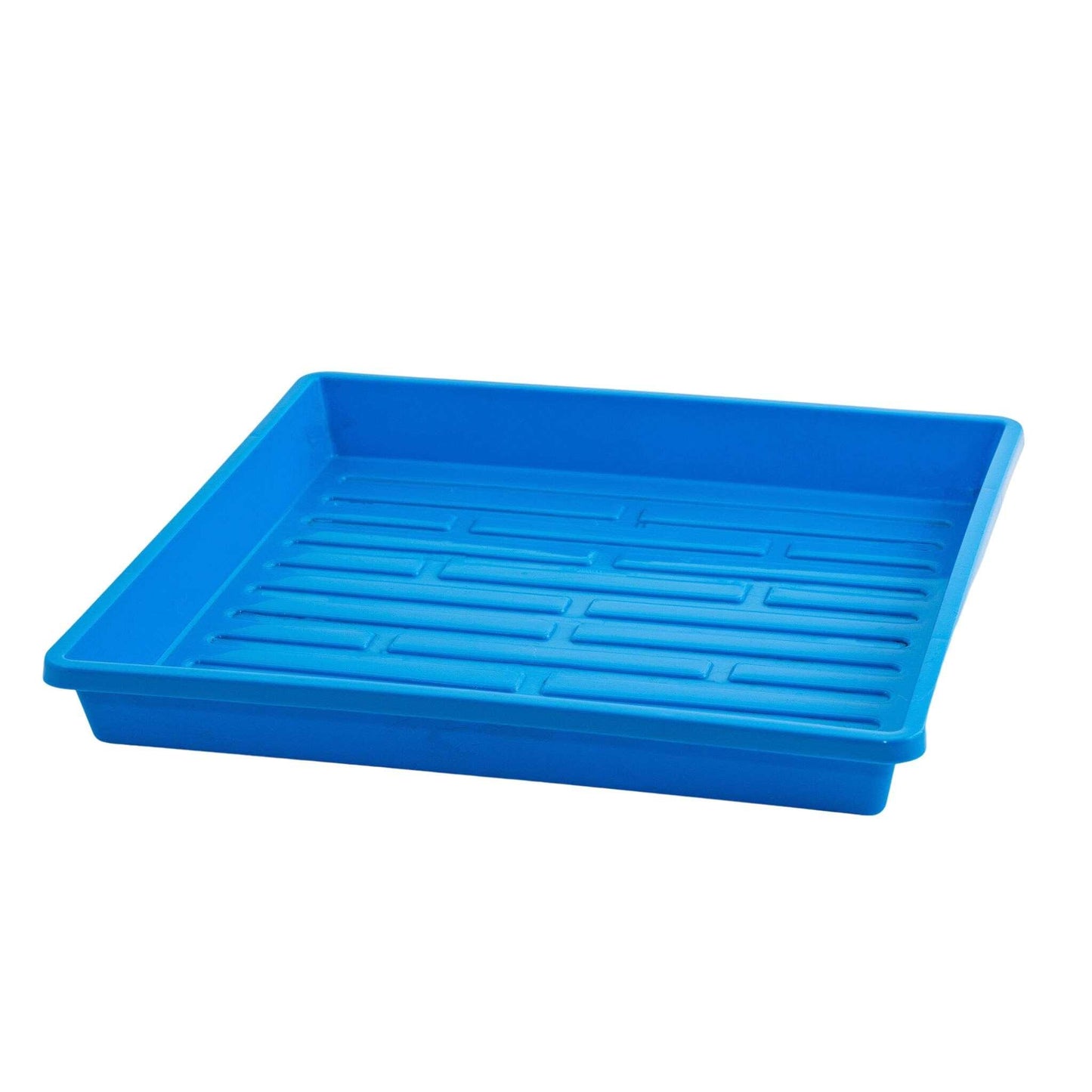 1010 Shallow Seed Trays 10 Trays / Blue / No Holes Bootstrap Farmer