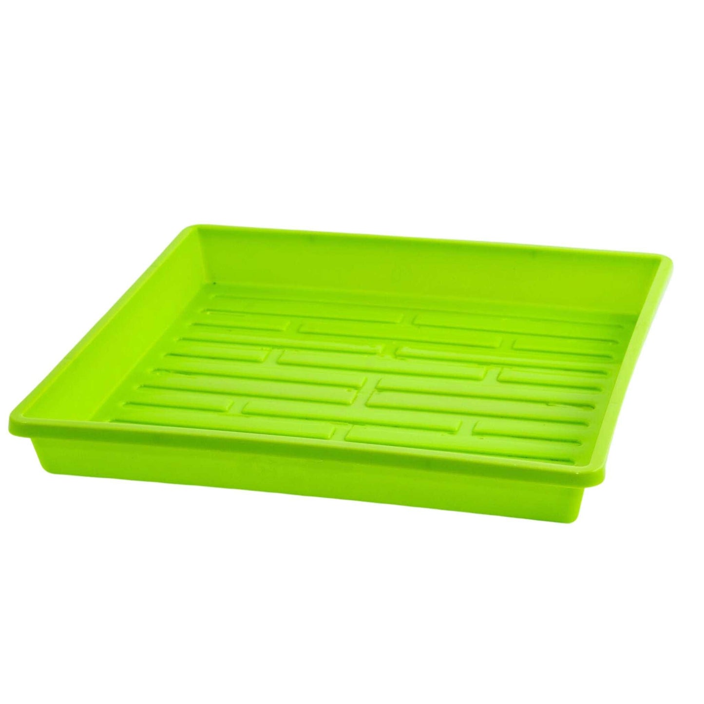 1010 Shallow Seed Trays 10 Trays / Green / No Holes Bootstrap Farmer