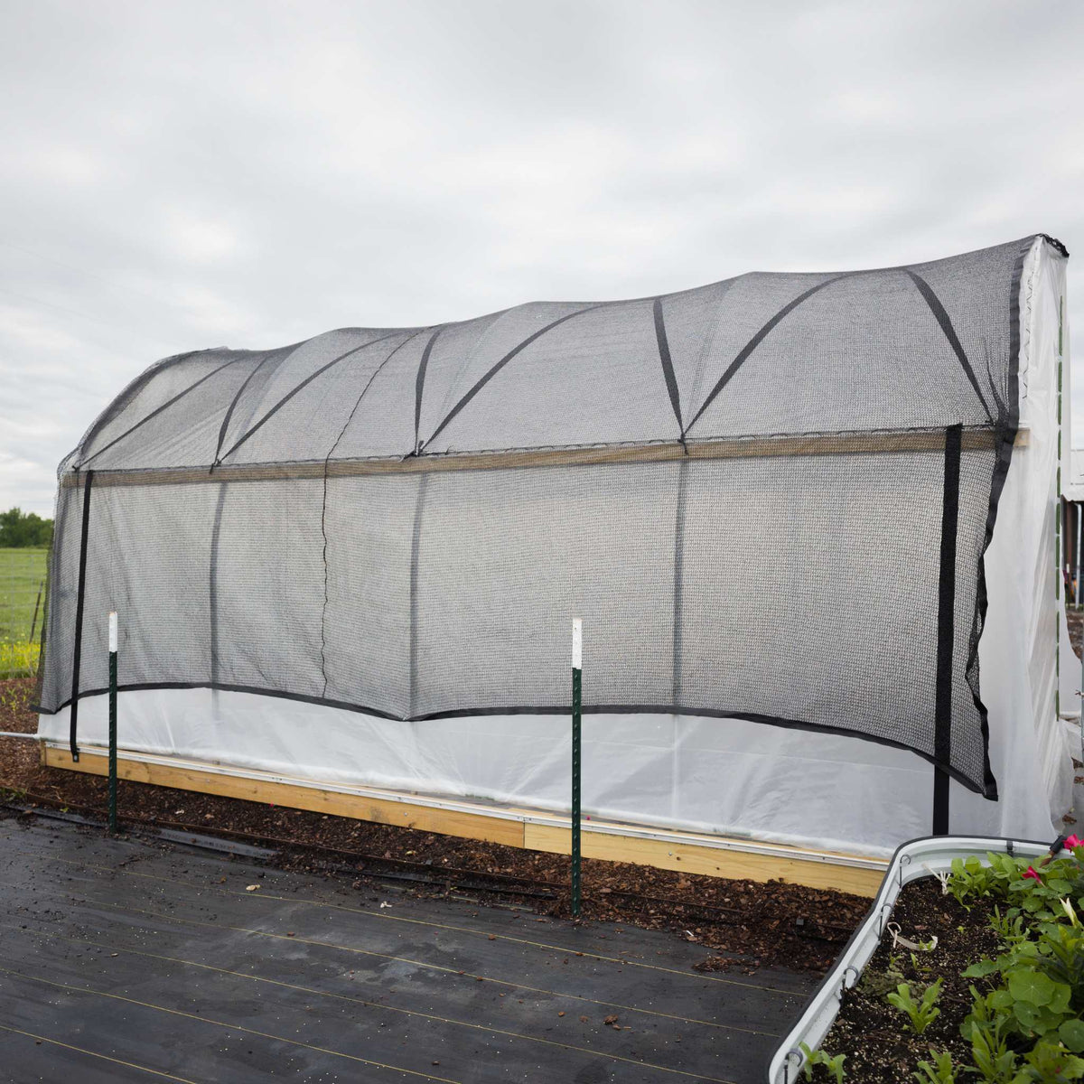 10' Essential High Tunnel Kit - Roll-up Sides and End Wall Door Kit Included Bootstrap Farmer