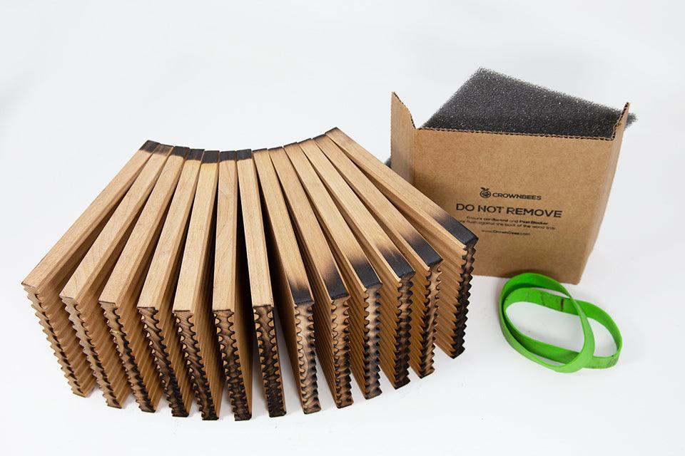 Summer Reusable Wood Trays for Leafcutter Bees CrownBees
