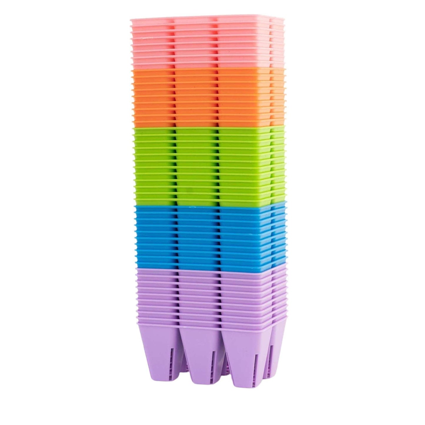6 Cell Plug Tray Inserts 60 pack / Multi-Color Bootstrap Farmer