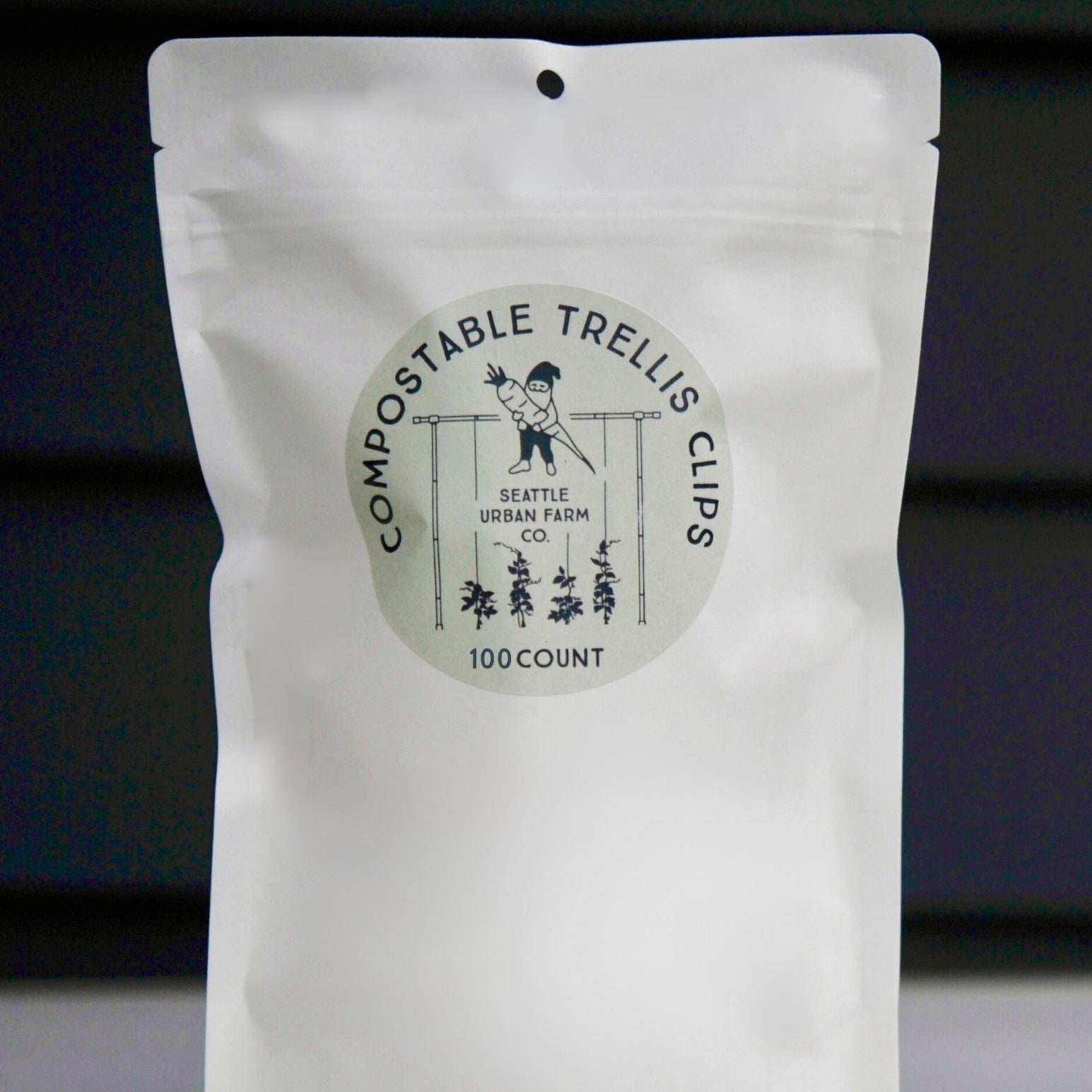 Compostable Trellis Clips - 100 Clip Bag Seattle Urban Farm