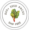 30 dollars plus seed packs ship free badge
