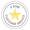 5 star service badge