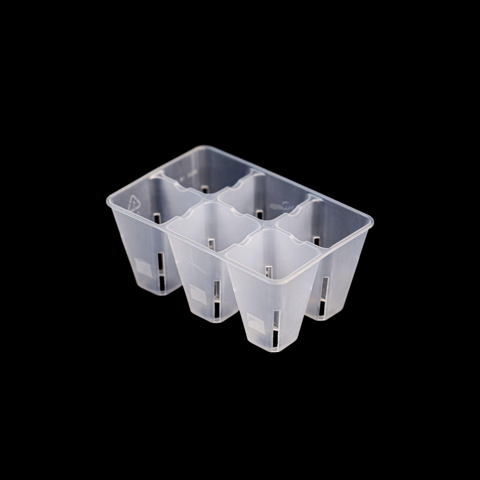 6 Cell Plug Tray Inserts 60 pack / Clear Bootstrap Farmer