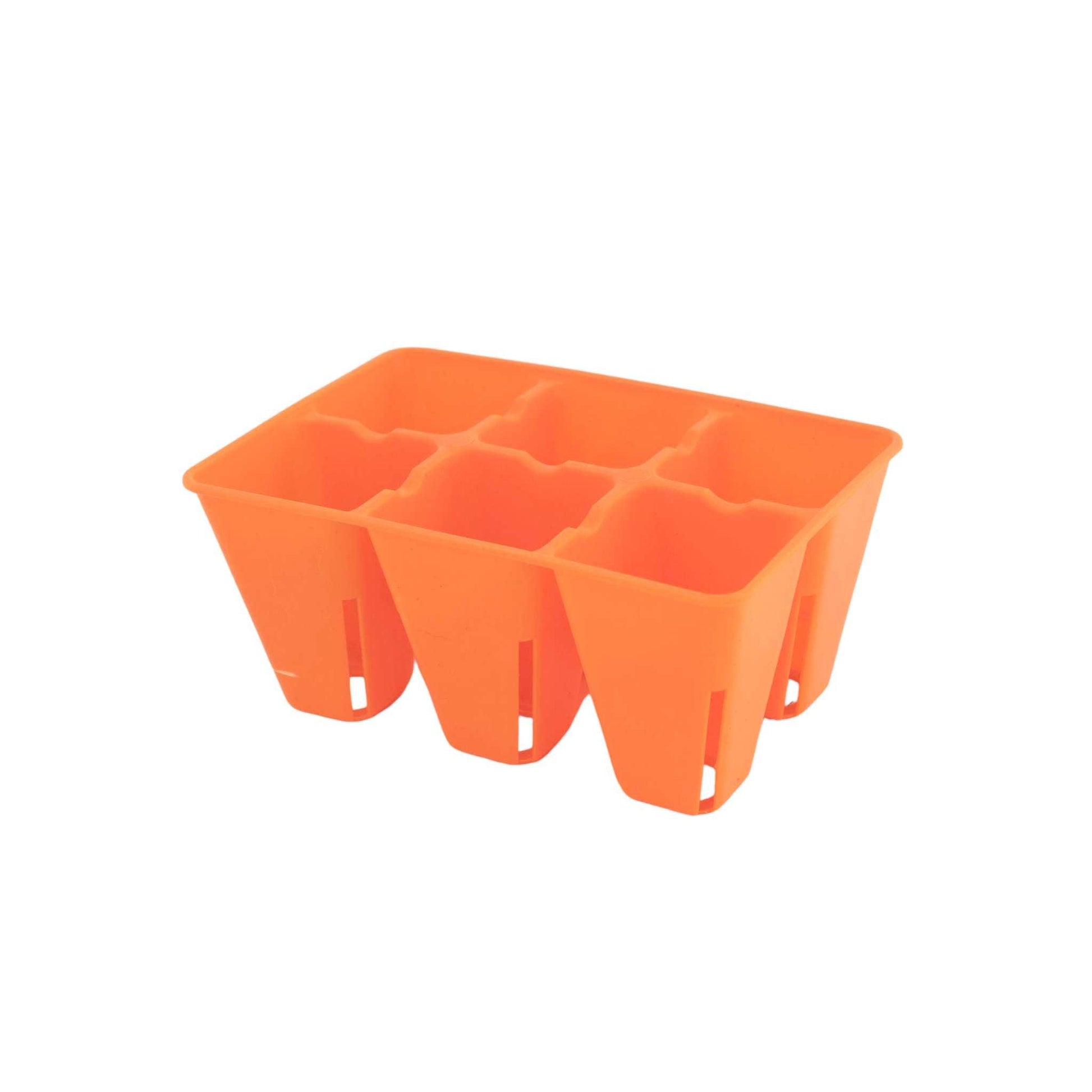 6 Cell Plug Tray Inserts 60 pack / Orange Bootstrap Farmer