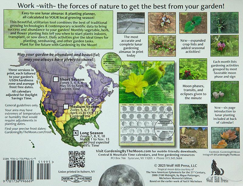2025 Gardening By The Moon Calendar-Long Growing Season Grow Organic