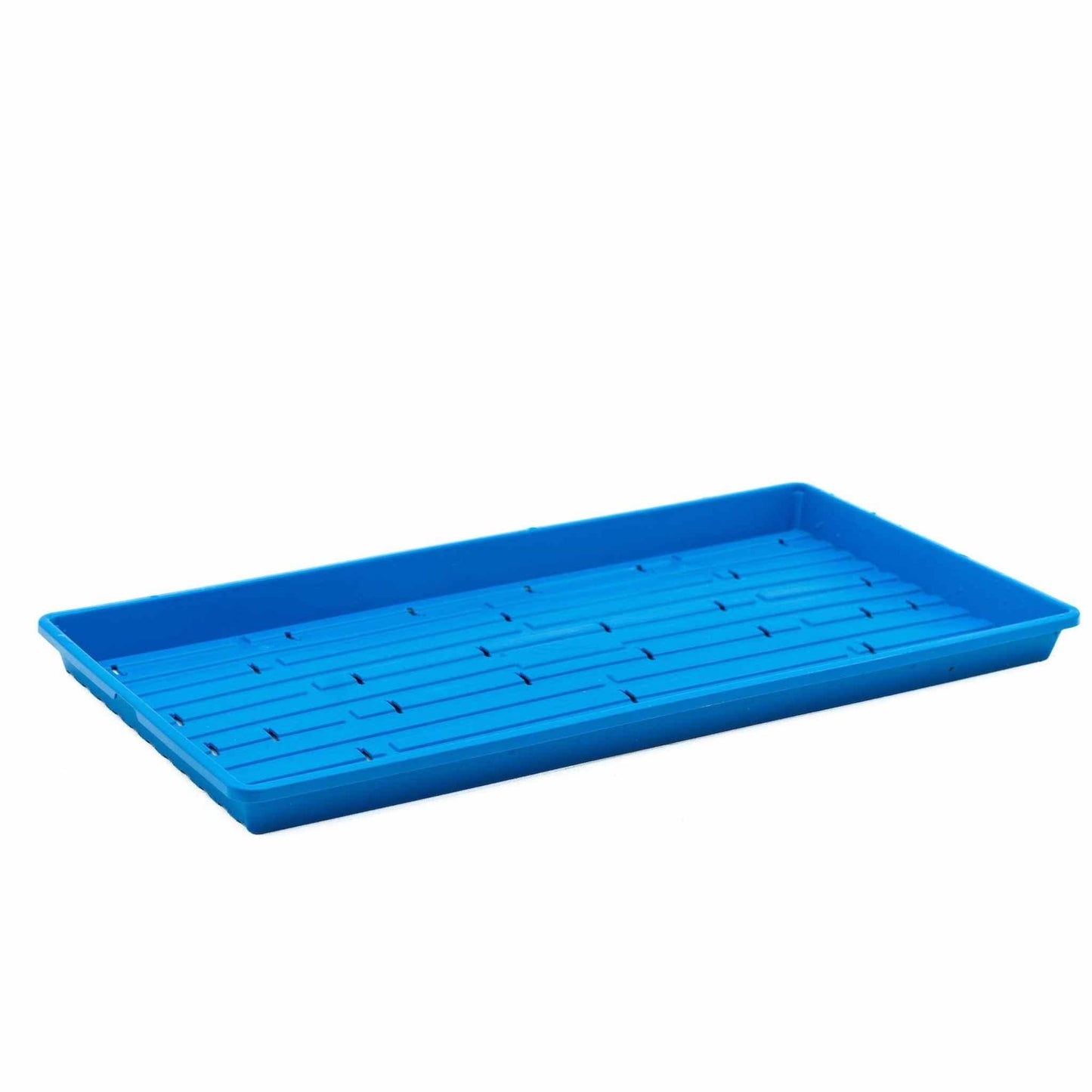 1020 Microgreen Trays Shallow Extra Strength Blue / 10 Trays / With Holes Bootstrap Farmer