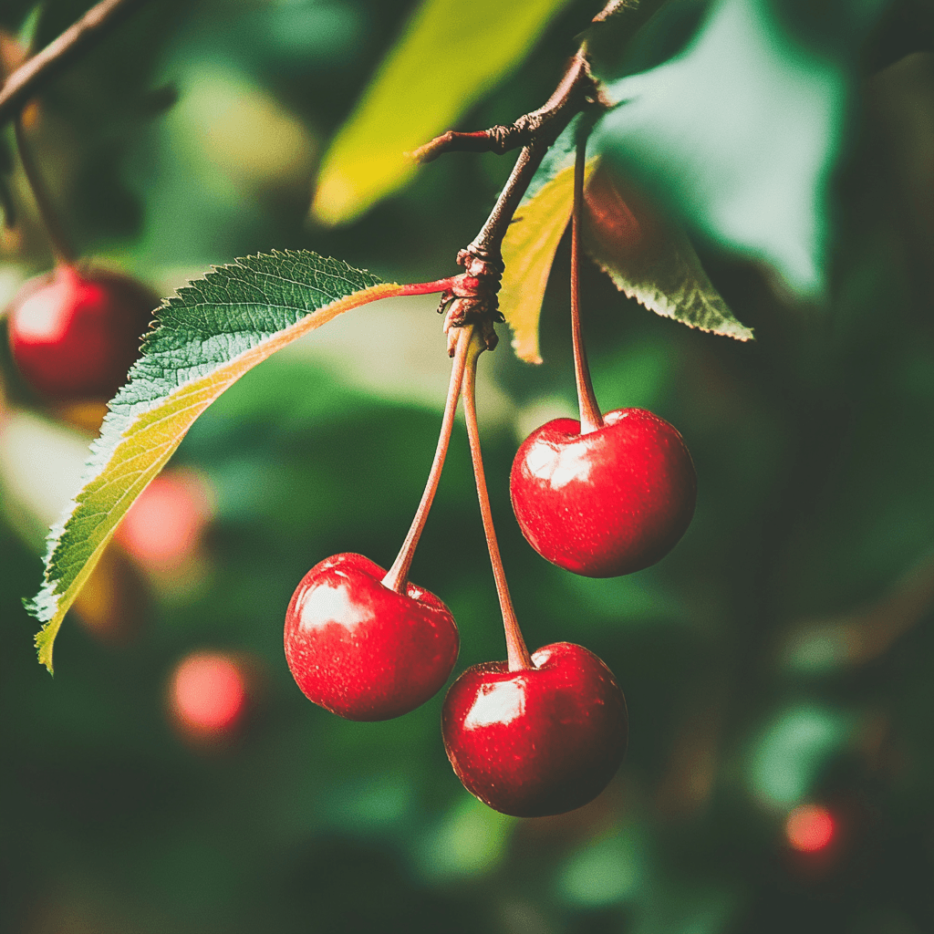 Sweet Cherry, 4 on 1 Multiple Grafted Fruit Tree Grow Organic