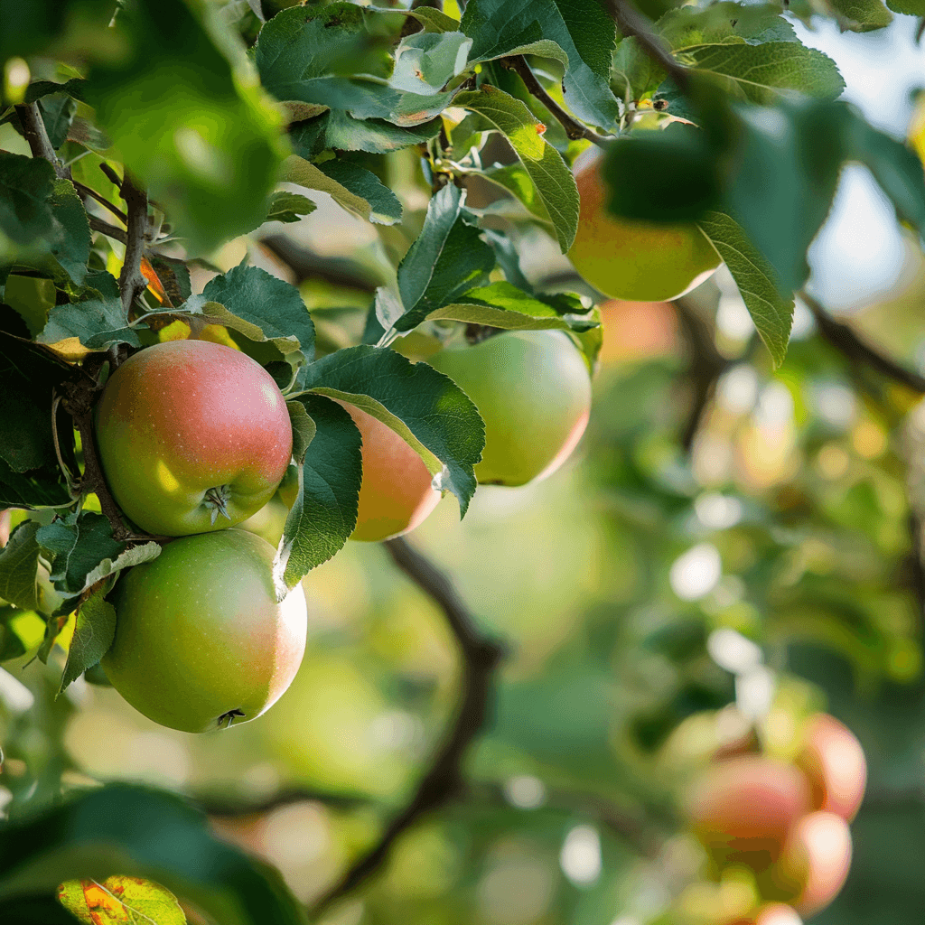 "Constant Harvest" Apple, 4 on 1 Multiple Grafted Fruit Tree Grow Organic