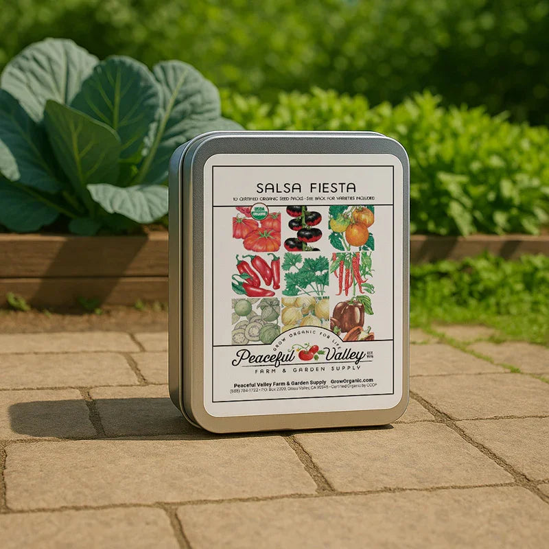 salsa garden seed kit Gift Seed Tin