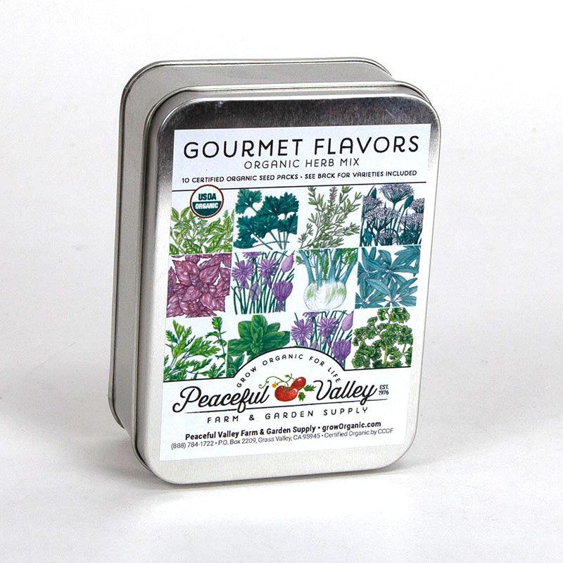 Gift Seed Tin - Gourmet Flavors Collection Peaceful Valley
