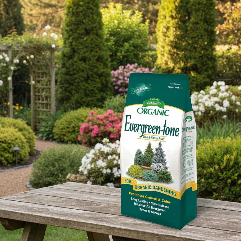 plant tone fertilizer for arborvitae Espoma Organic Evergreen-tone 4-3-4 8lbs – Grow Organic