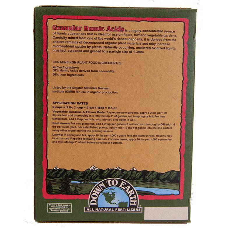 Humic Acids, Granular (5 lb Box) Down to Earth