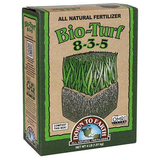 Bio-Turf 8-3-5 Fertilizer (4 lb Box) Down to Earth