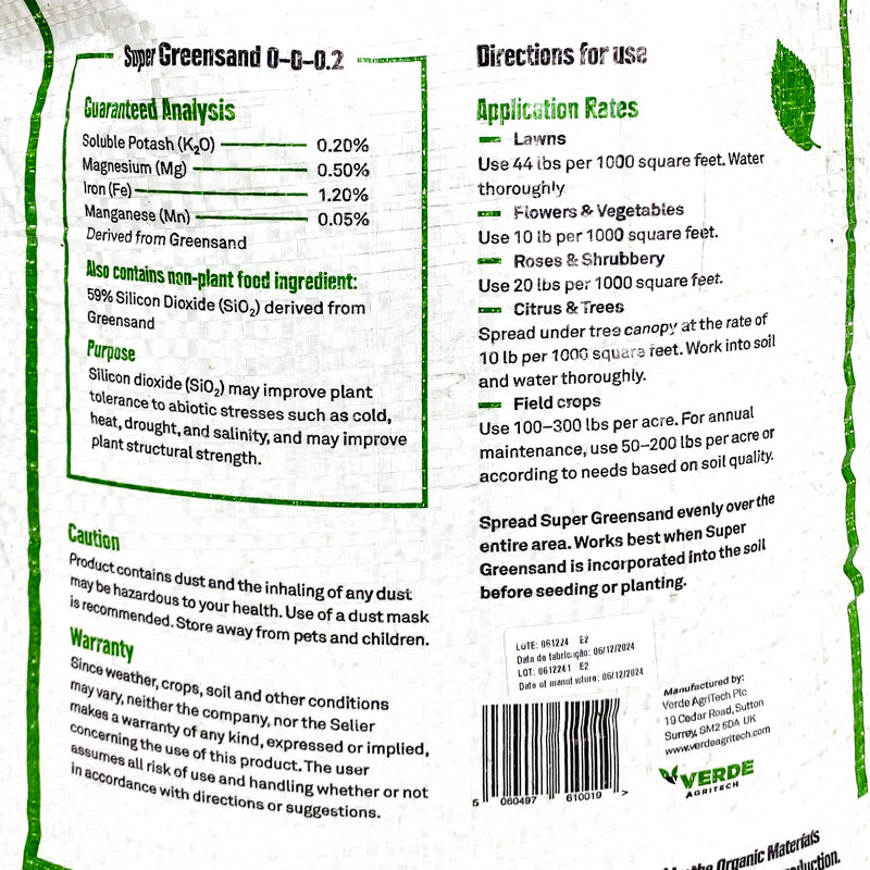 Super Greensand Micronized (44 lb) Grow Organic
