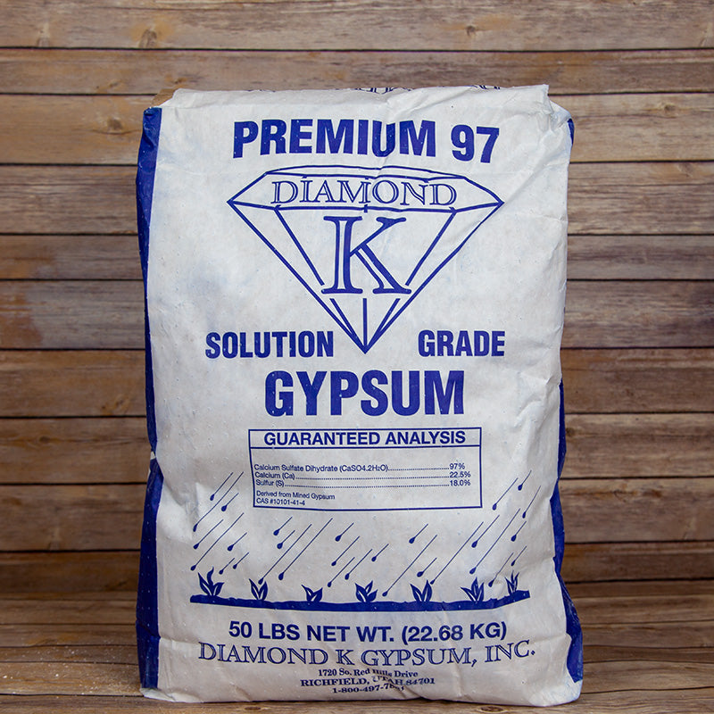 Diamond K Solution Grade Gypsum (50 lb) - Grow Organic