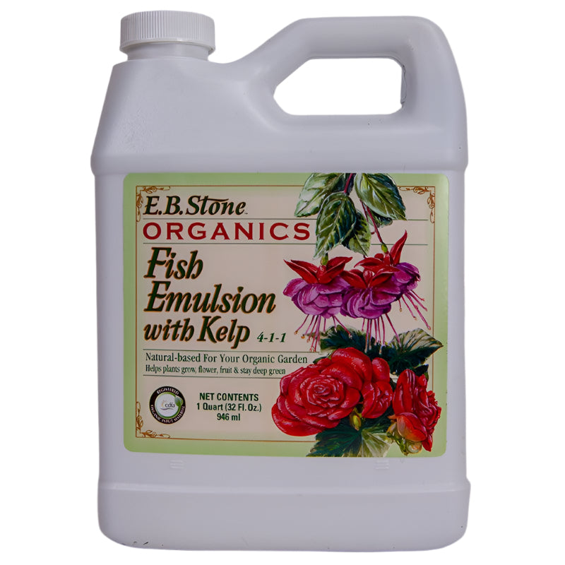 Fish Emulsion with Kelp 4-1-1 (Quart) EB Stone