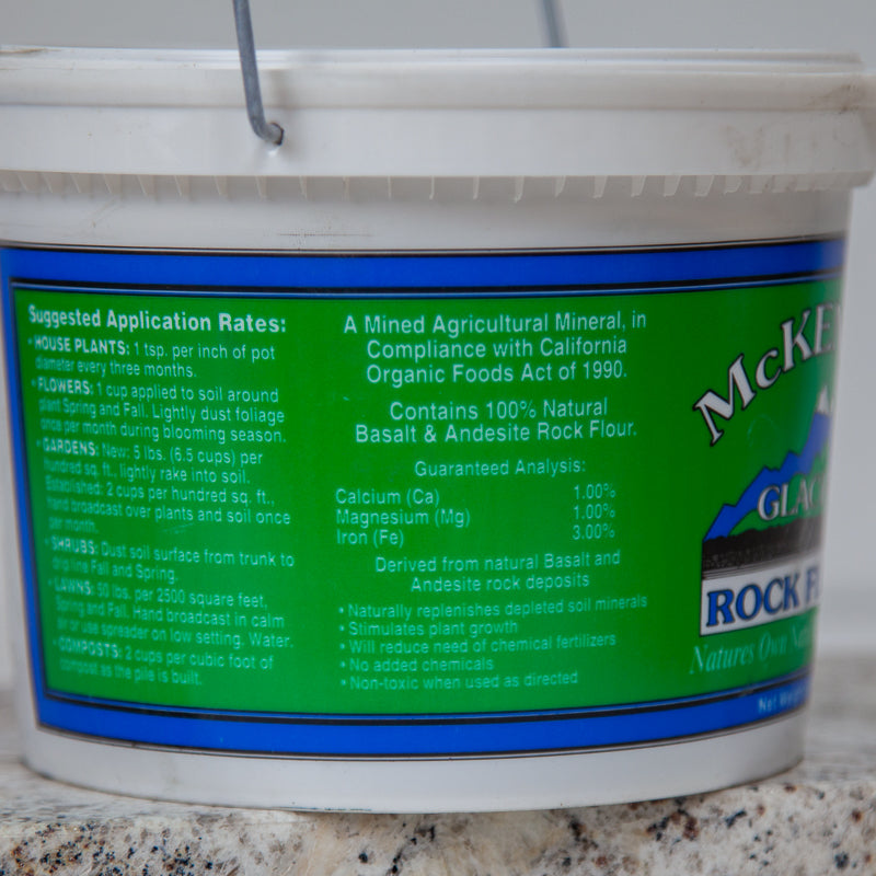 Organic McKenzie Rock Flour - Glacial Rock Dust 6lbs Grow Organic