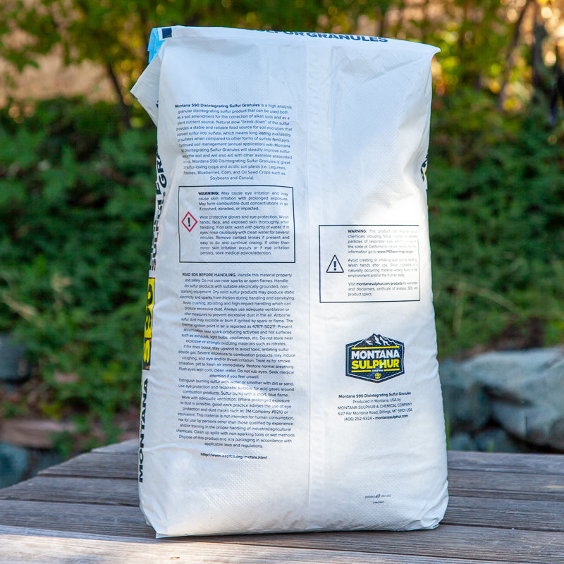 Organic Sulfur 90% (Granular) 50 lbs Montana Sulfur