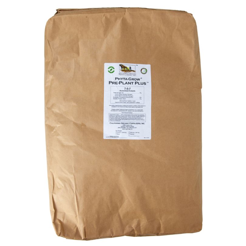 Pre-Plant Plus 7-5-7 (50 lb) California Organic Fertilizer