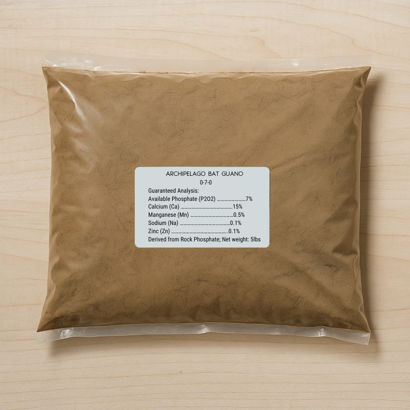 Archipelago Bat Guano 0-7-0 (5 lb bag) Grow Organic