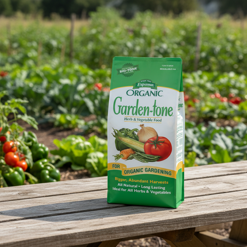 organic herbicide for vegetable garden Espoma Organic Garden-tone (4 lb)