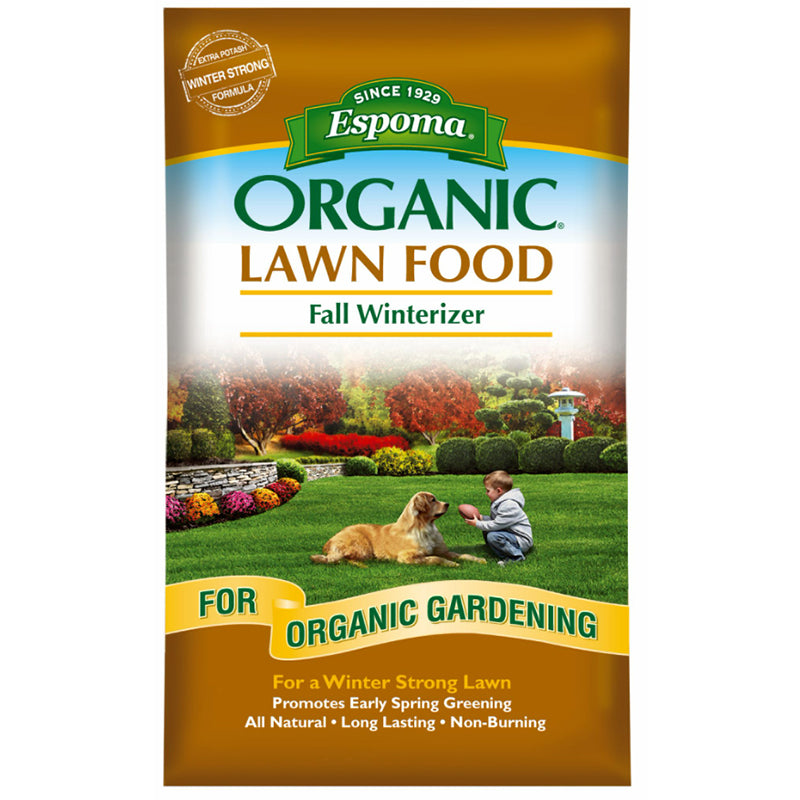 Espoma Organic Lawn Food - Fall Winterizer 8-0-5 30lbs Grow Organic
