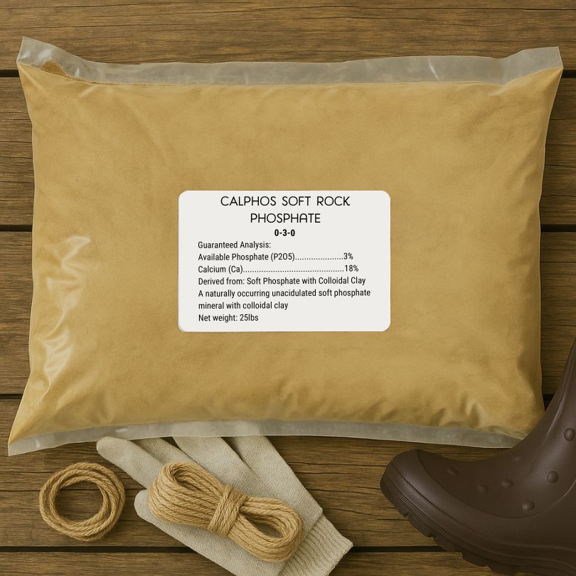 Calphos Soft Rock Phosphate (25 lb bag) Grow Organic
