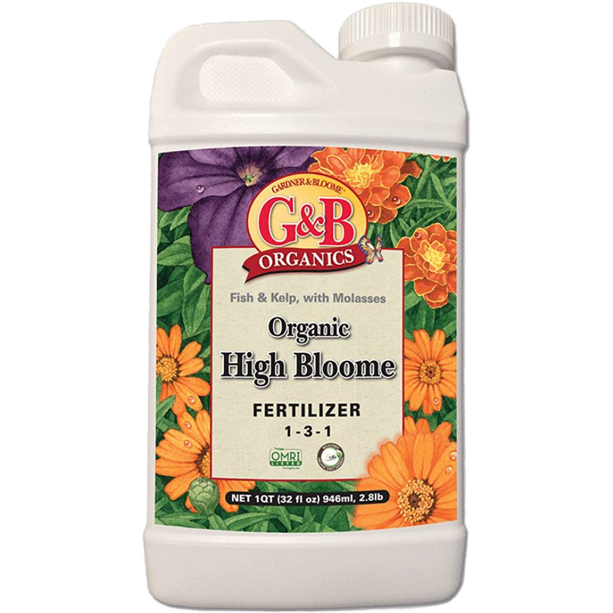 G&B Organics High Bloome Fertilizer (1GAL) Grow Organic