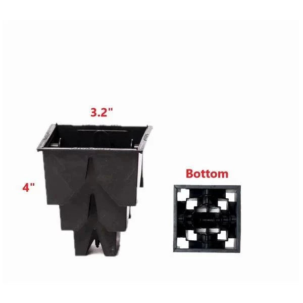 3.2 X 4 Root Guiding Square Pots PV Drop Ship