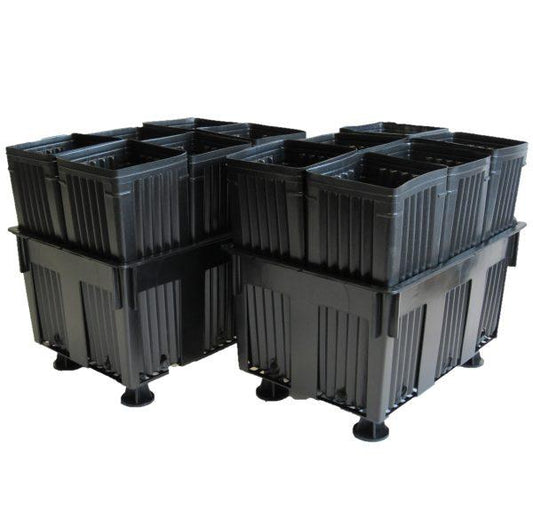 2 Tray7 Trays & 8 Legs with 12 5"X12" Corner Hole Treepots PV Drop Ship