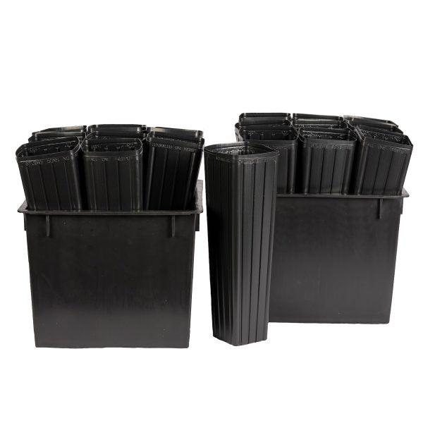 2 13" Trays with 18 "Tall One" Treepots PV Drop Ship