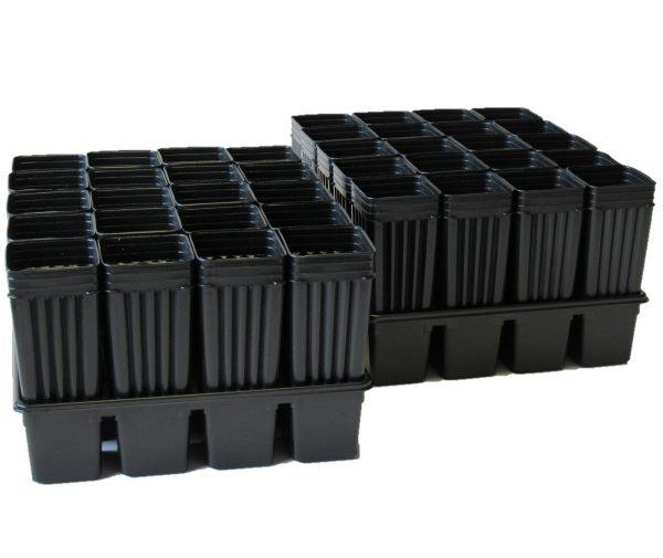 2 20 Pocket Trays with 40 Grapevine Pots PV Drop Ship