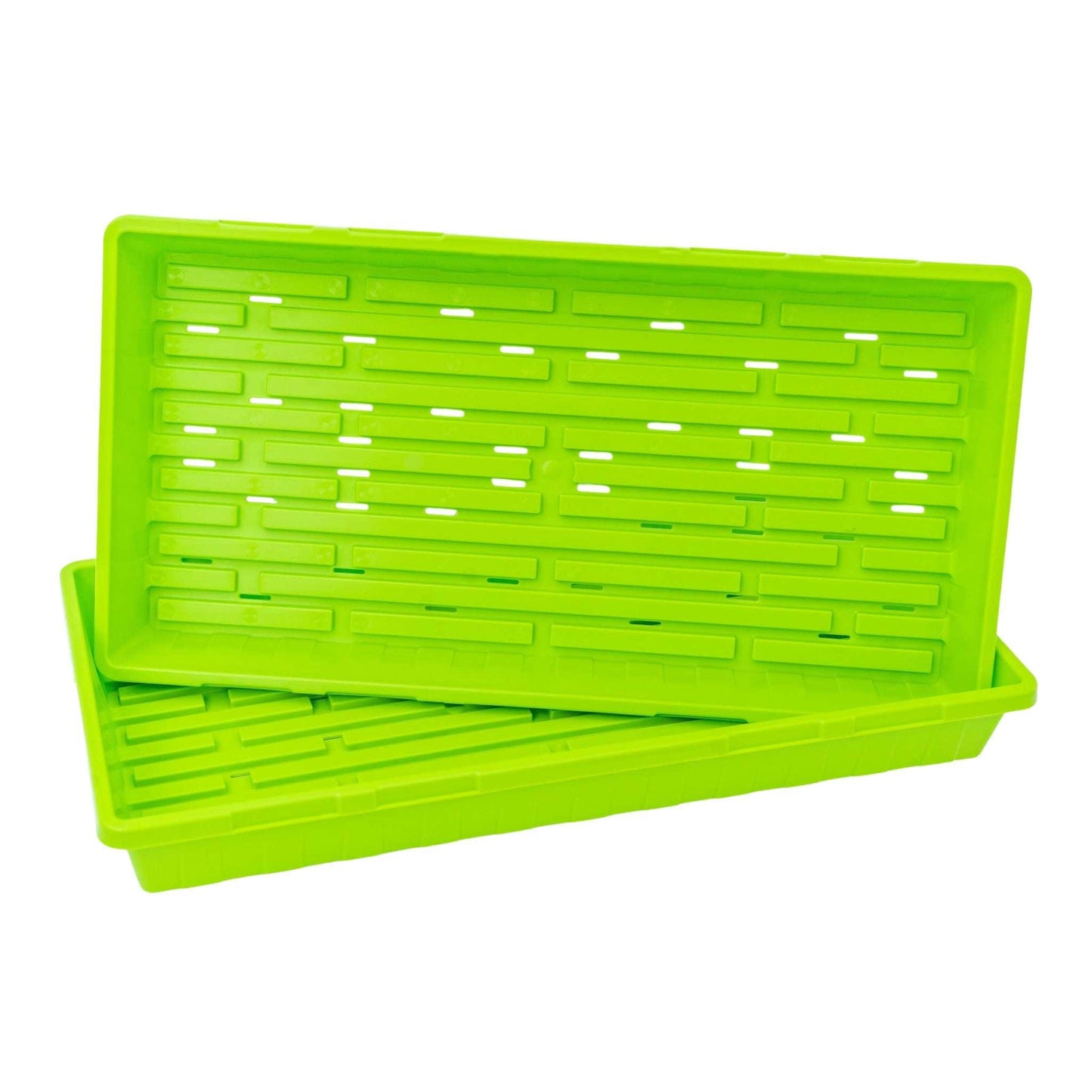 1020 Seed Starting Trays Green / 1 Tray / With Holes Bootstrap Farmer