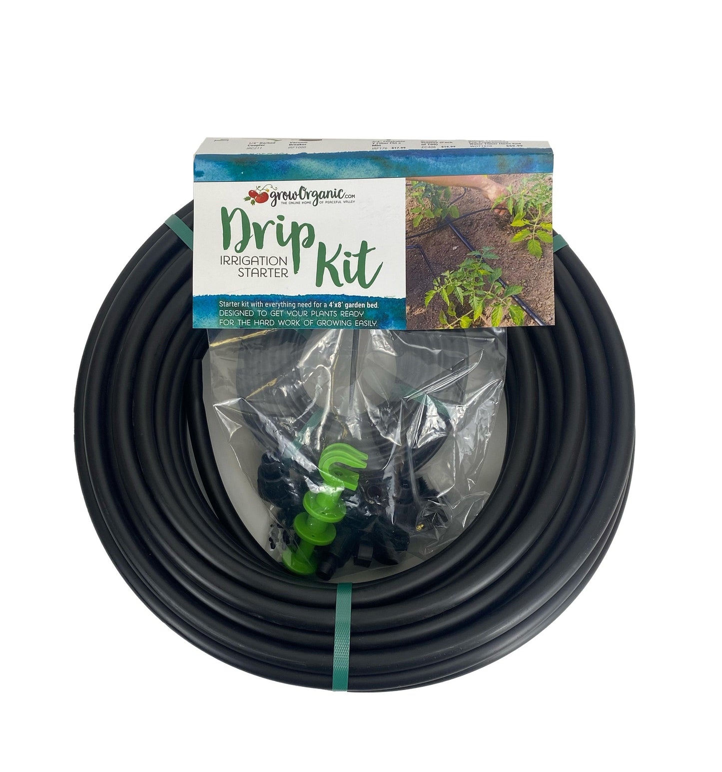 Drip Irrigation Starter Kit for 8'x4' Garden Bed Peaceful Valley