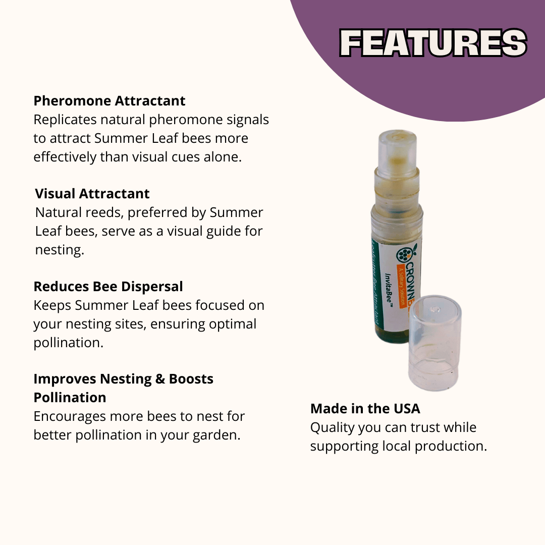 InvitaBee Leafcutter Bee Attractant CrownBees