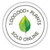 One million plants sold online trust badge