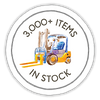 3000 plus items in stock trust badge