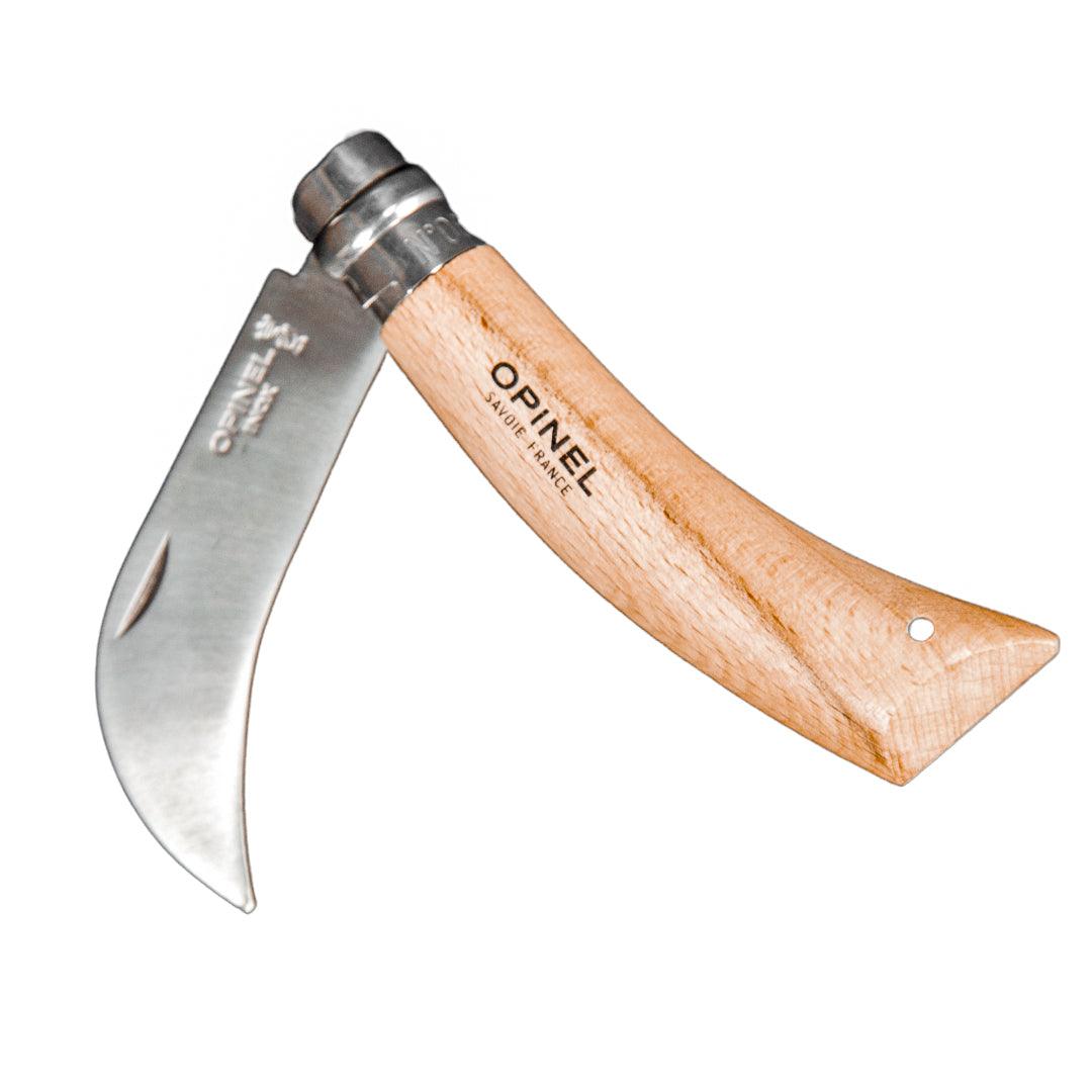 Opinel Folding Pruning/Harvest Knife Stainless Steel No. 8 Grow Organic