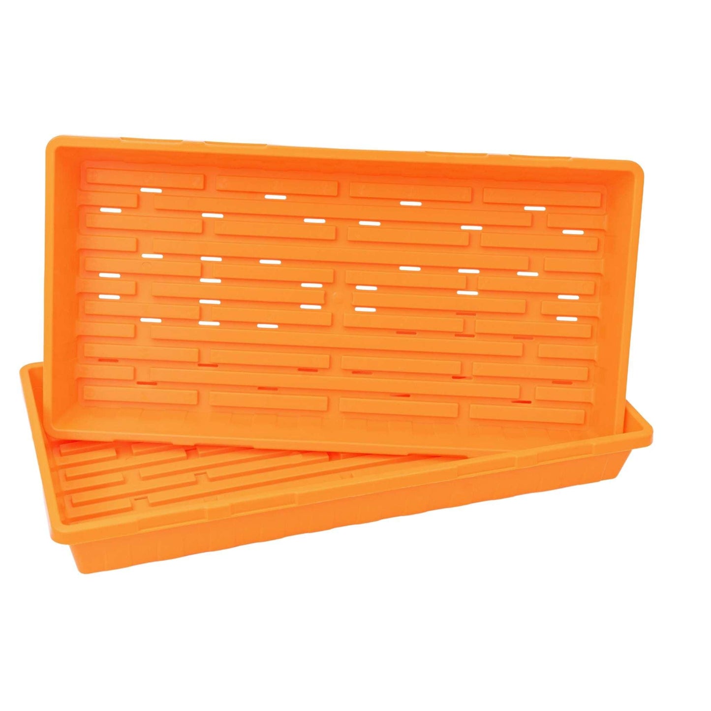 1020 Seed Starting Trays Orange / 1 Tray / No Holes Bootstrap Farmer