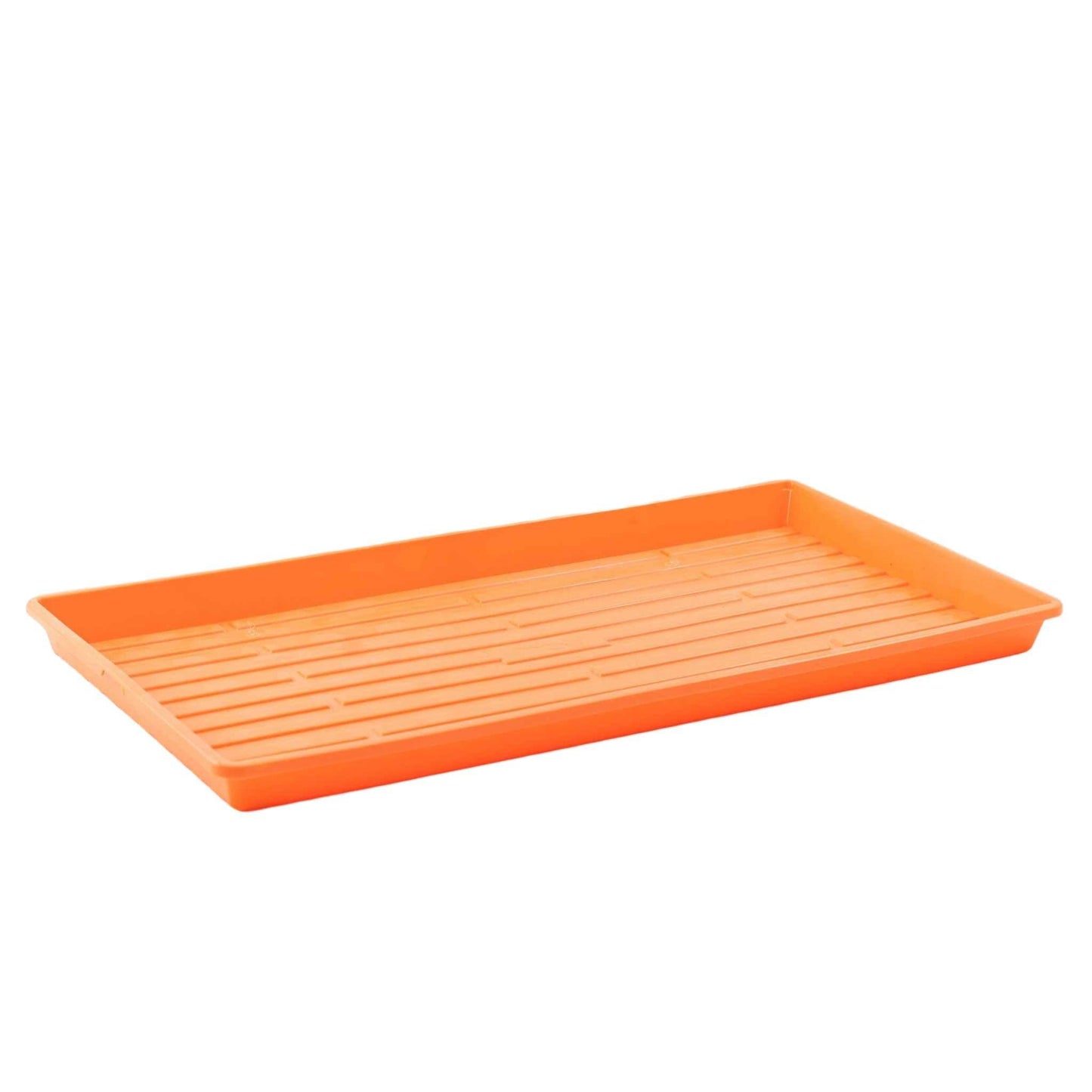 1020 Microgreen Trays Shallow Extra Strength Orange / 10 Trays / No Holes Bootstrap Farmer