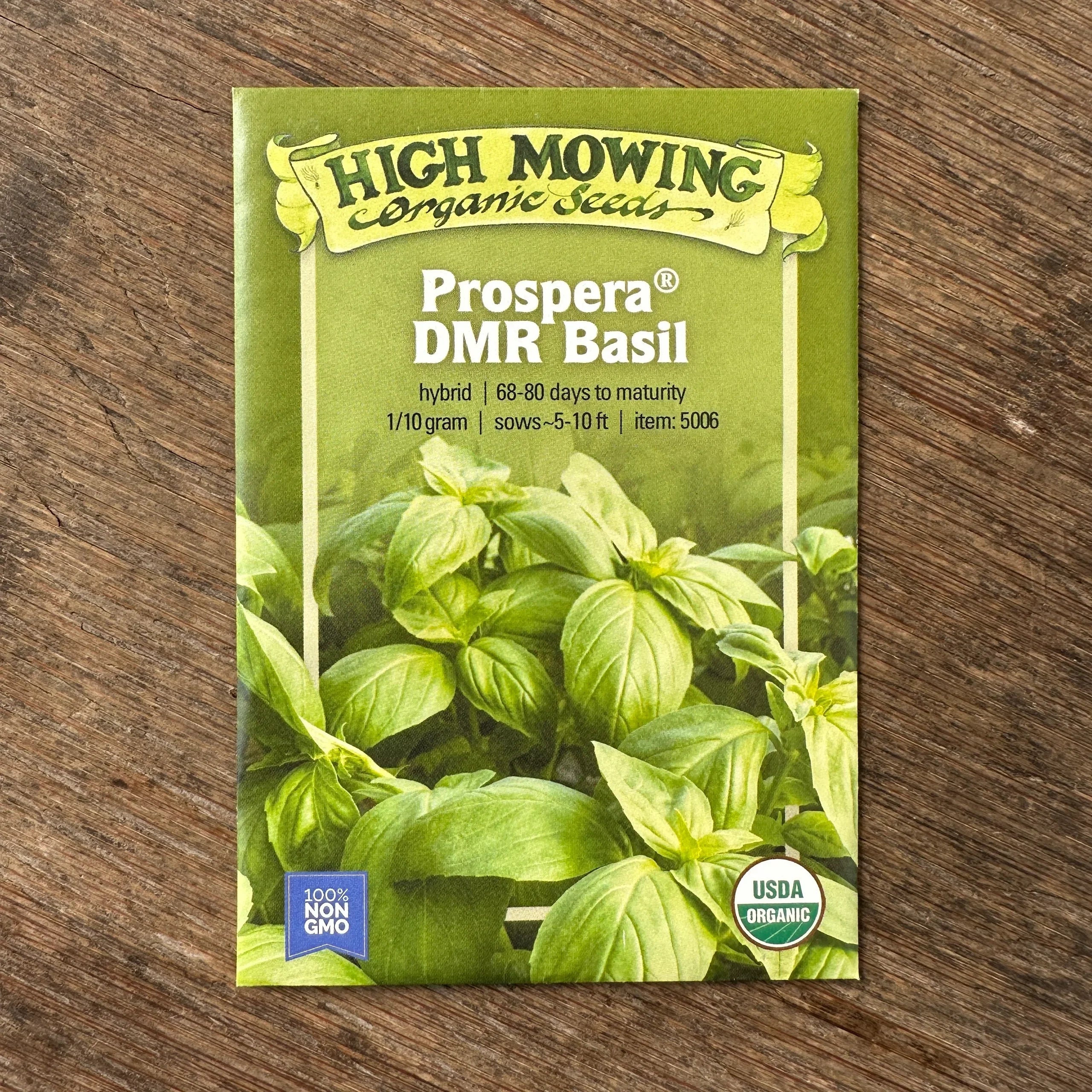 organic basil seeds for planting Prospera DMR F1 Basil Seeds (Organic)