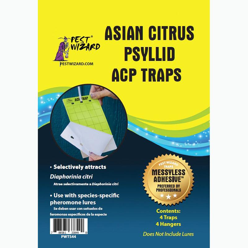 Pest Wizard Asian Citrus Psyllid ACP Card Trap 4-Pack Pest Wizard