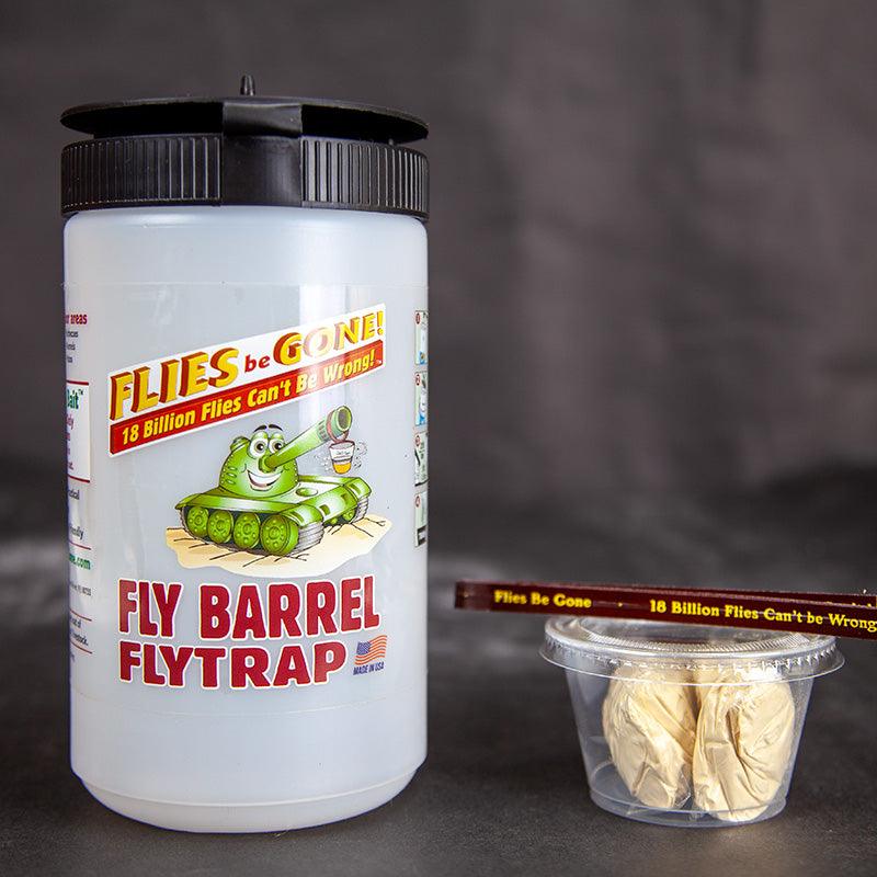Flies Be Gone Fly Barrel Fly Trap Flies Be Gone