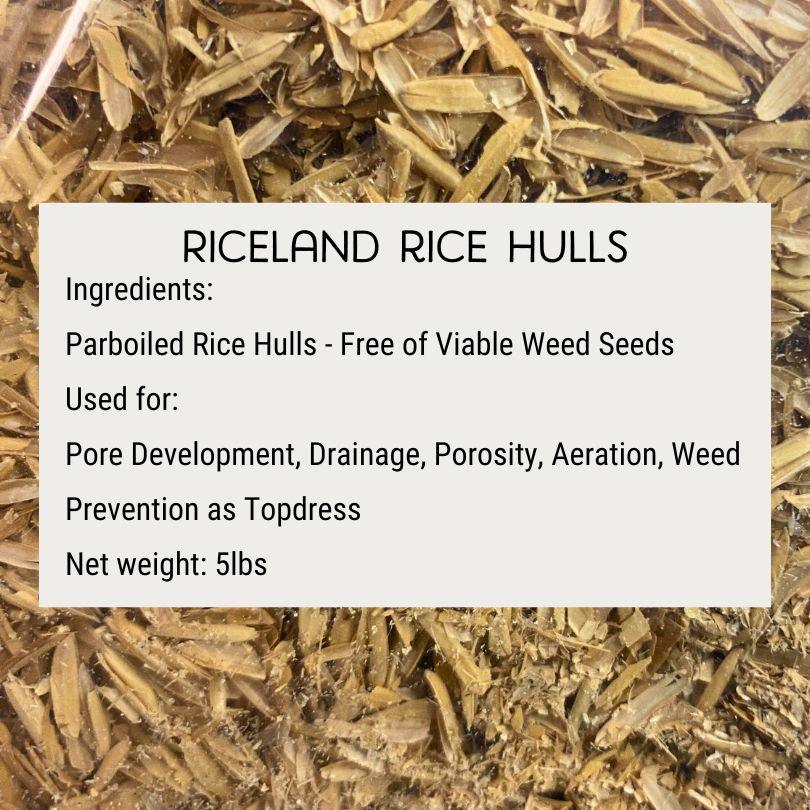Rice Hulls (5 lb Bag) Grow Organic