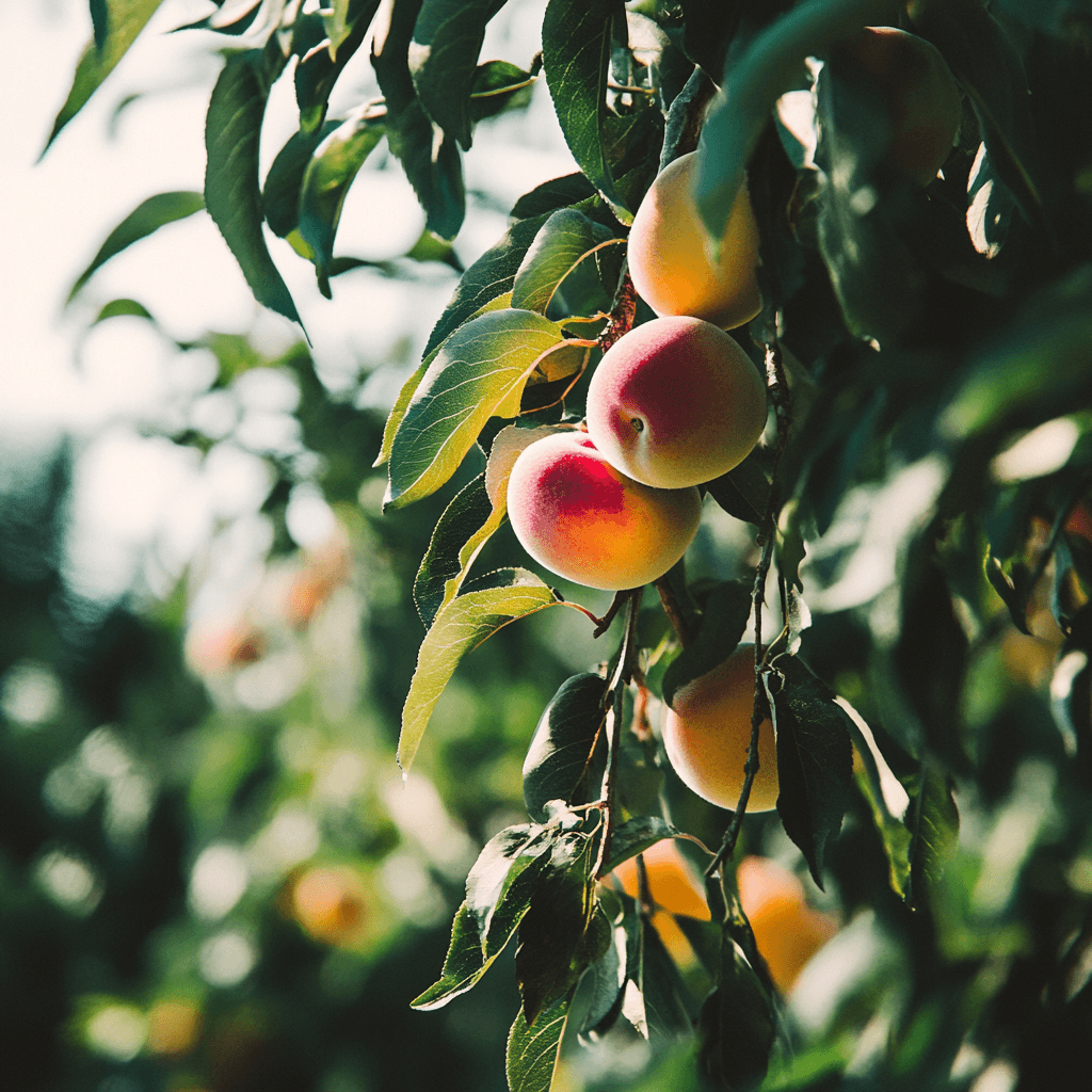 Low Chill Requirement Peaches, 5 on 1 Multiple Grafted Fruit Tree Grow Organic