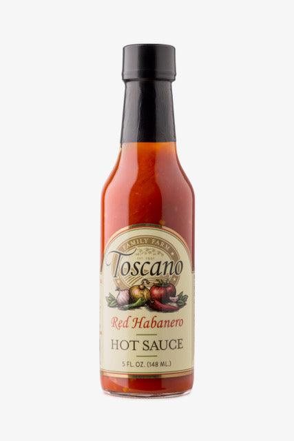 Red Habanero Hot Sauce 5 oz Bottle Toscano Family Farm LLC
