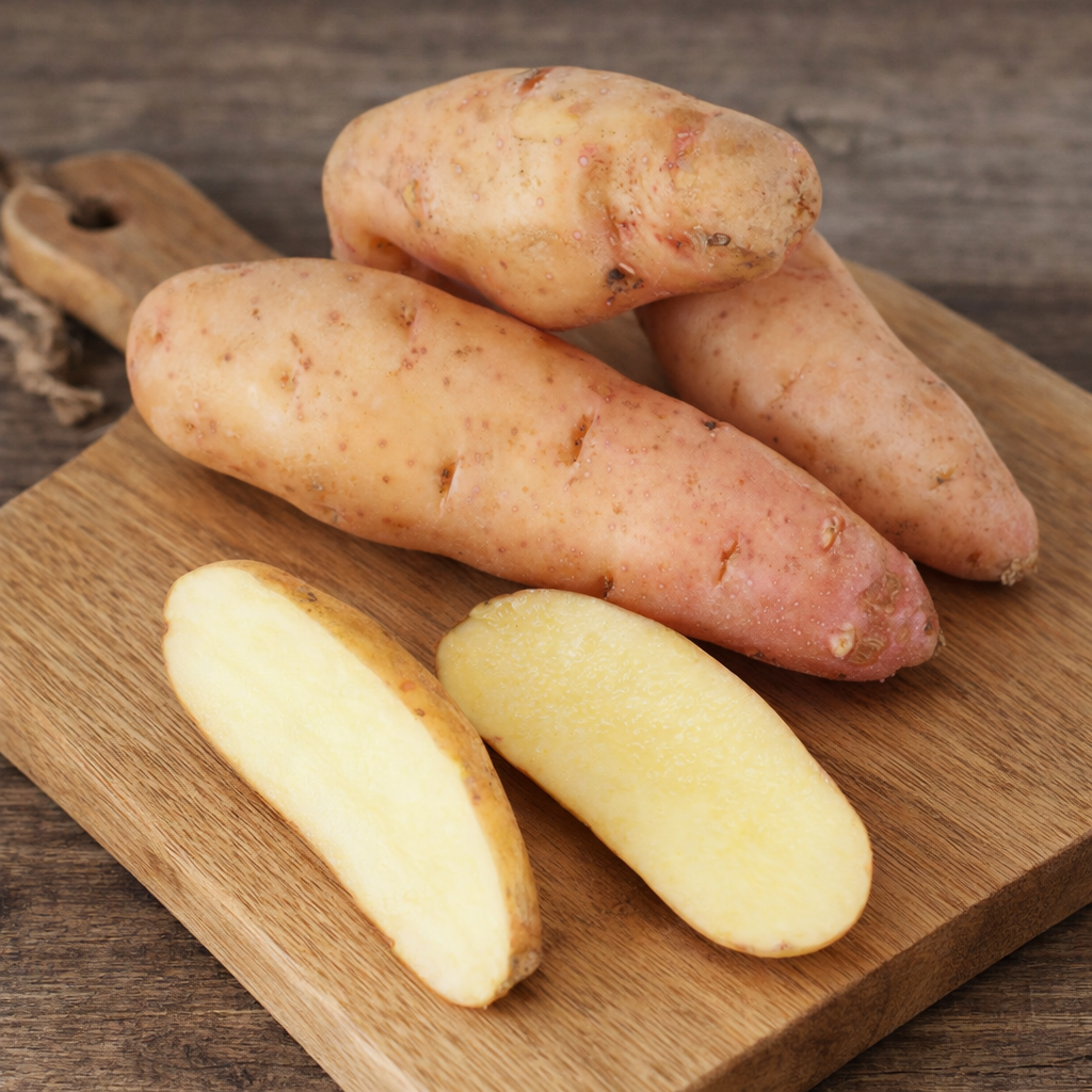 rose finn apple seed potatoes Organic Rose Finn Fingerling Seed Potato (lb)